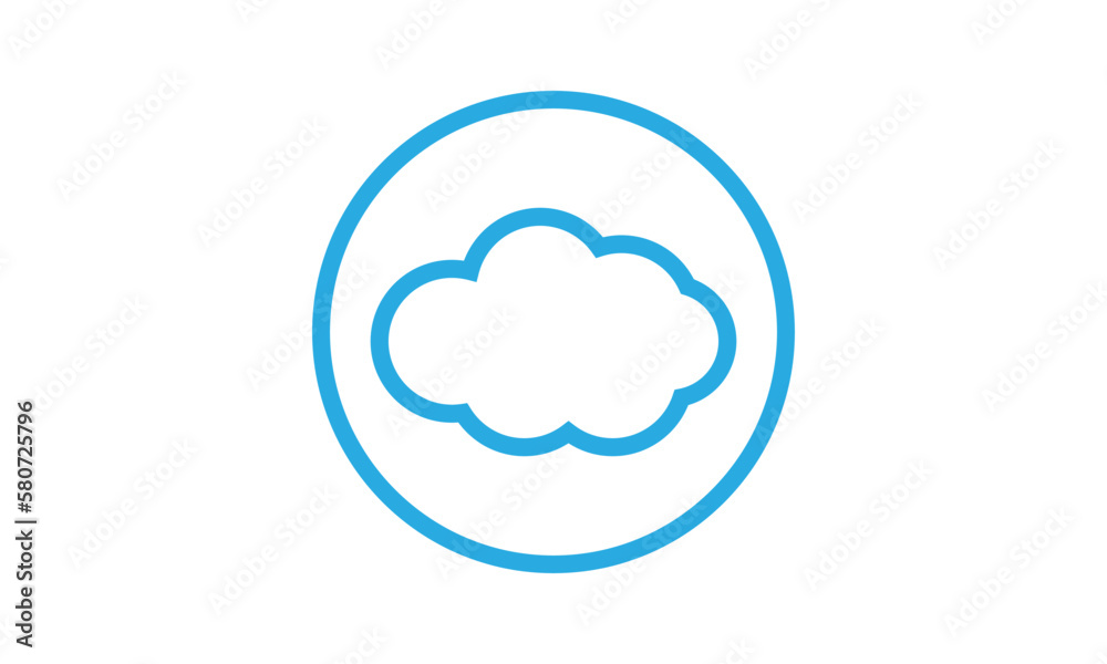 Cloud computing logo design vector Cloud computing logo design vector