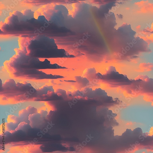 sunset in the sky