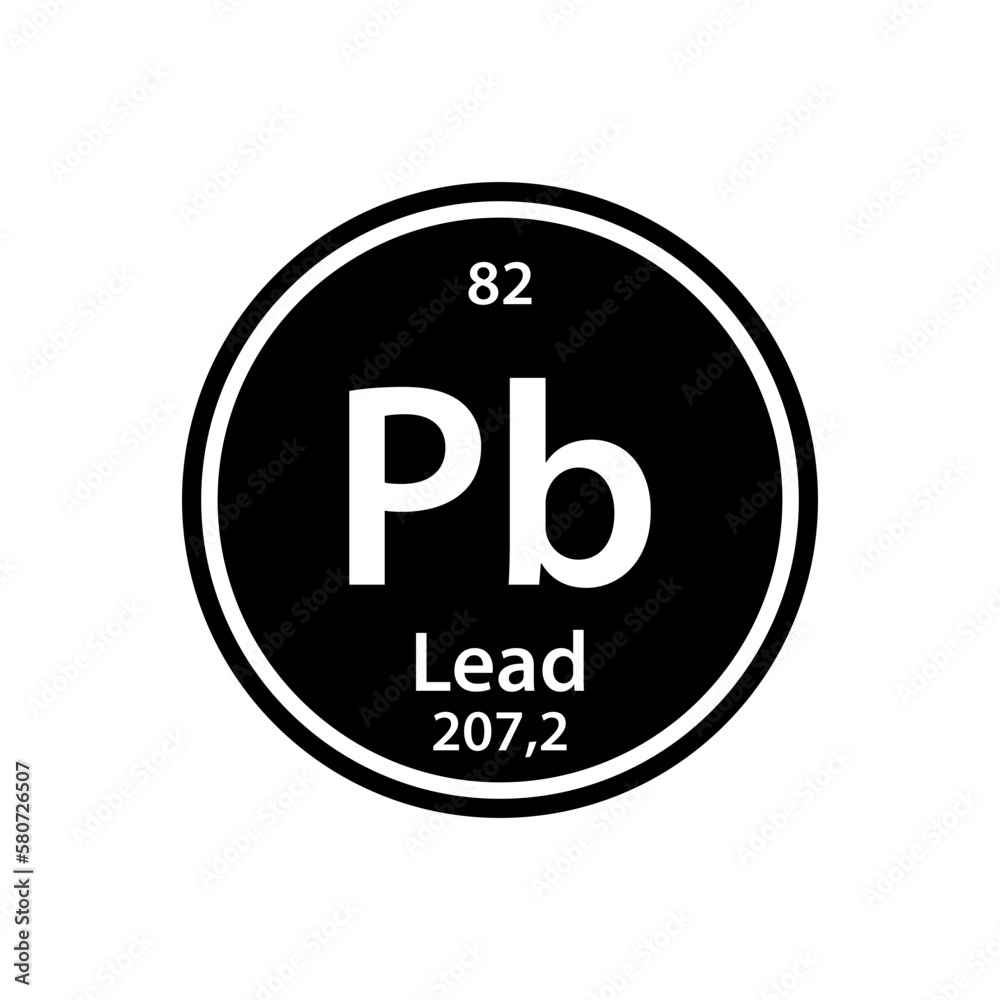 Lead Periodic table element icon vector logo design template Lead Periodic table element icon vector logo design template