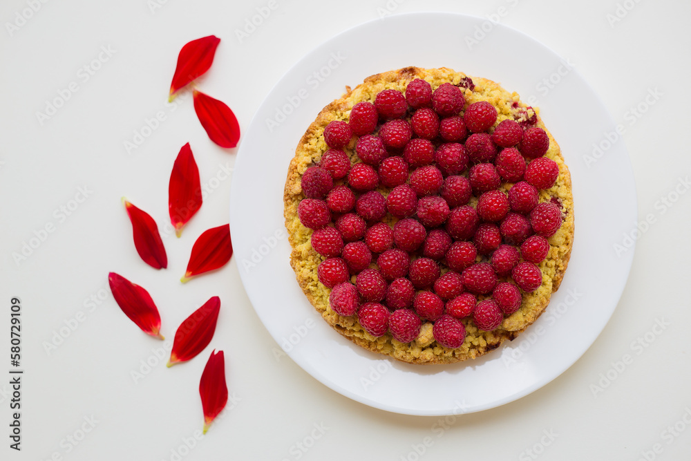 bright raspberry cake on a plate bright raspberry cake on a plate