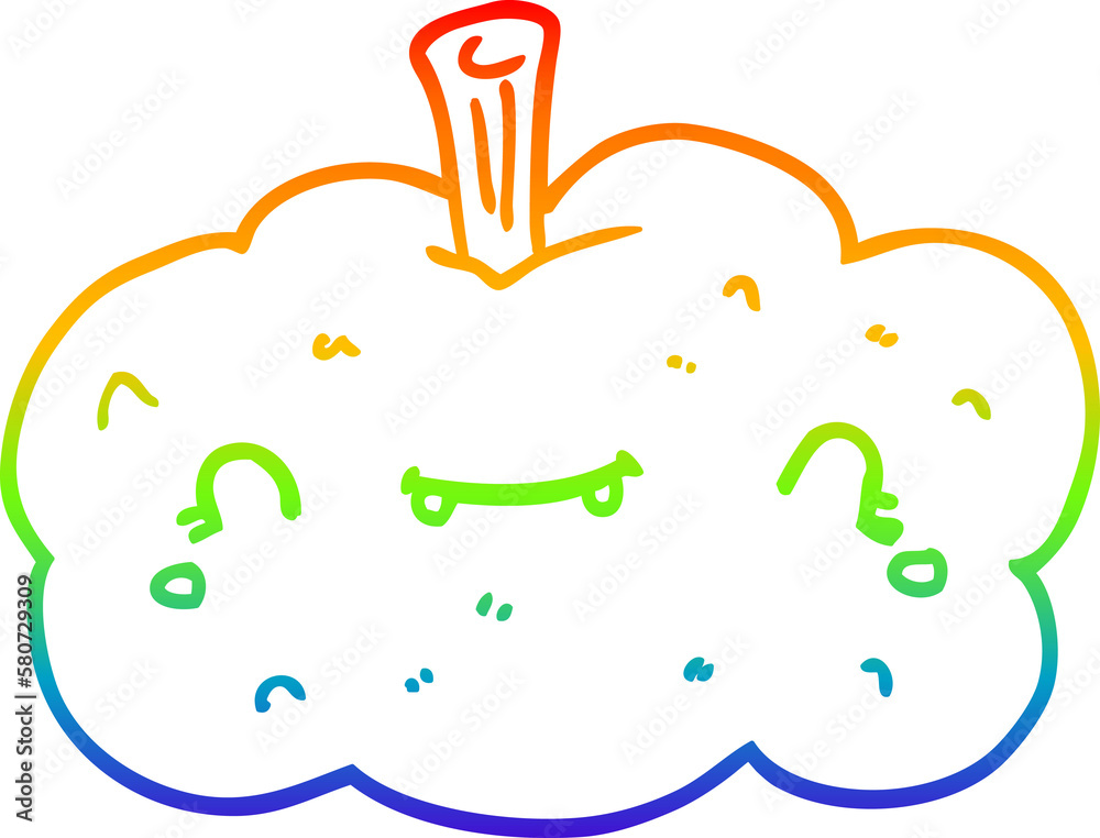rainbow gradient line drawing cartoon pumpkin rainbow gradient line drawing cartoon pumpkin