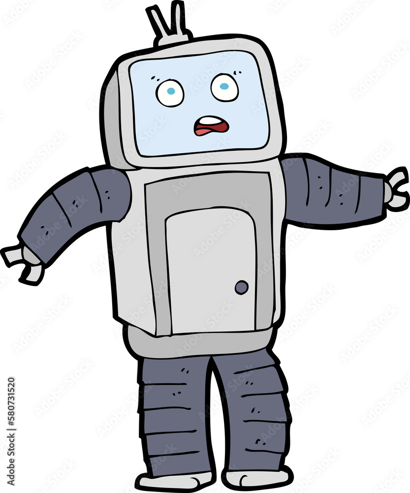 cartoon funny robot cartoon funny robot
