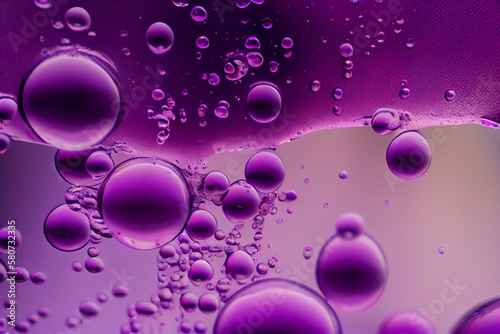  soft violet bubbles  violet liquid texture Generative AI