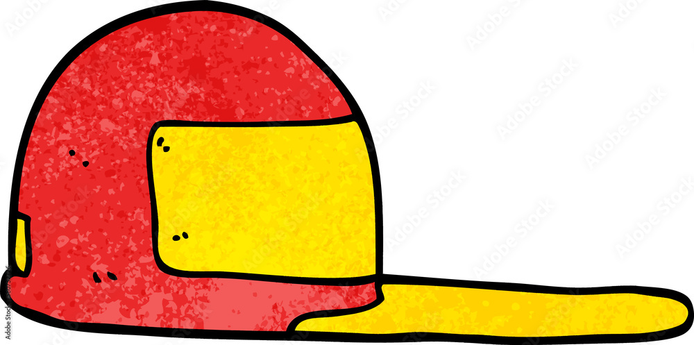 Cartoon Doodle Baseball Cap Stock Illustration Adobe Stock
