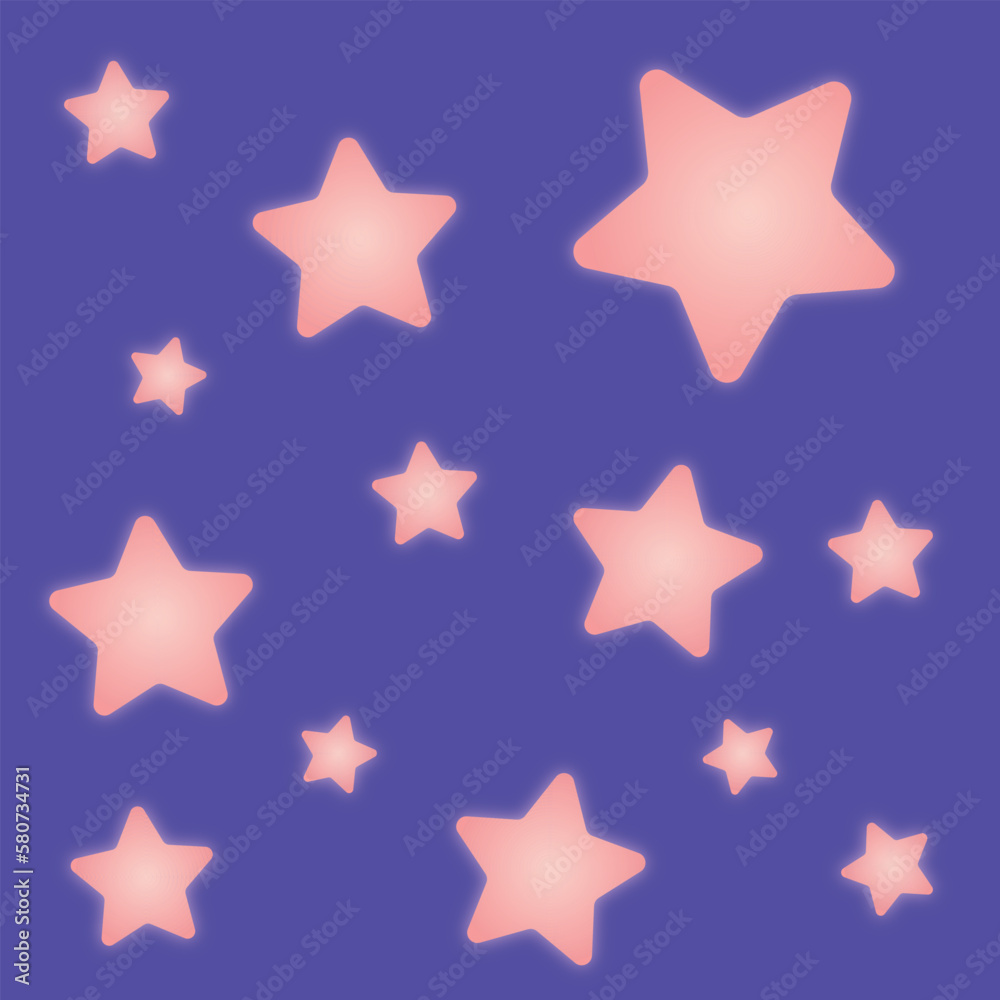 Glowing star background pattern at night Glowing star background pattern at night