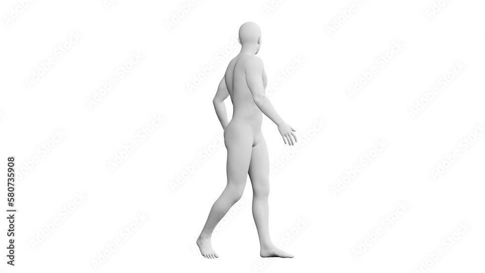 Beautiful young man posing, isolated on white background. 3d illustration (rendering). Artificial intelligence, android, mannequin Beautiful young man posing, isolated on white background. 3d illustration (rendering). Artificial intelligence, android, mannequin