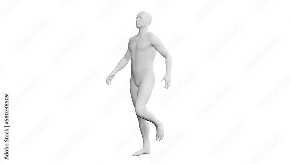 Beautiful young man posing, isolated on white background. 3d illustration (rendering). Artificial intelligence, android, mannequin Beautiful young man posing, isolated on white background. 3d illustration (rendering). Artificial intelligence, android, mannequin