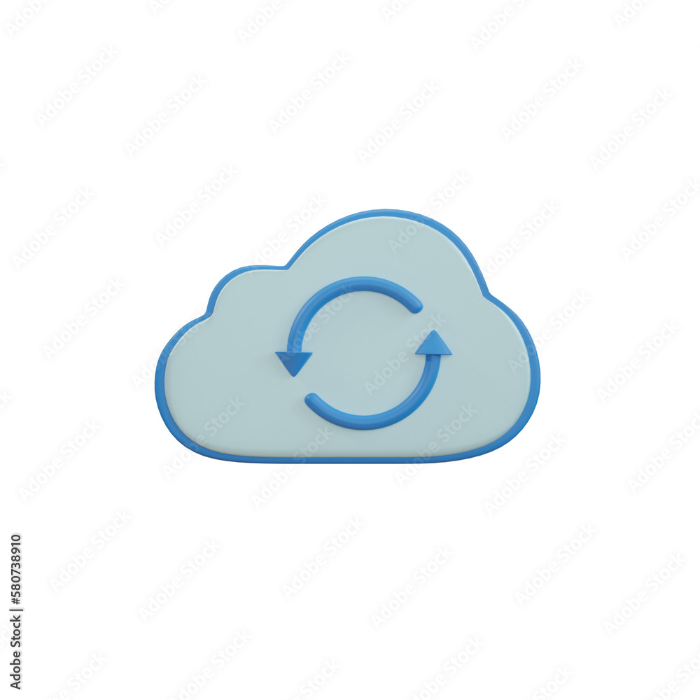 Cloud technology. icon transfer data to cloud computing concept Cloud technology. icon transfer data to cloud computing concept