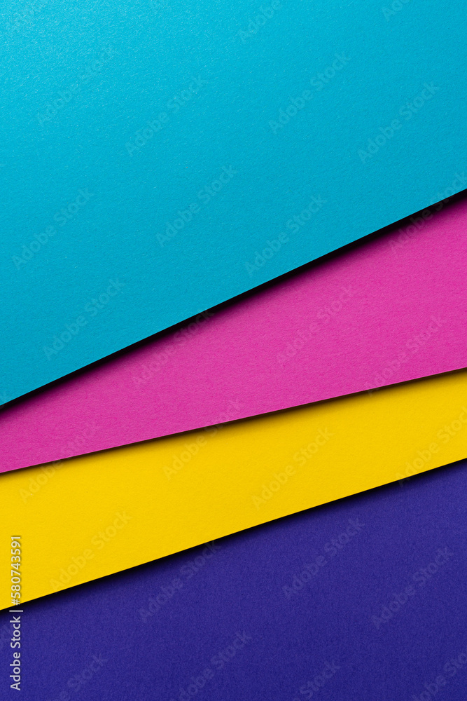 Arranged sheets of colorful carton Arranged sheets of colorful carton