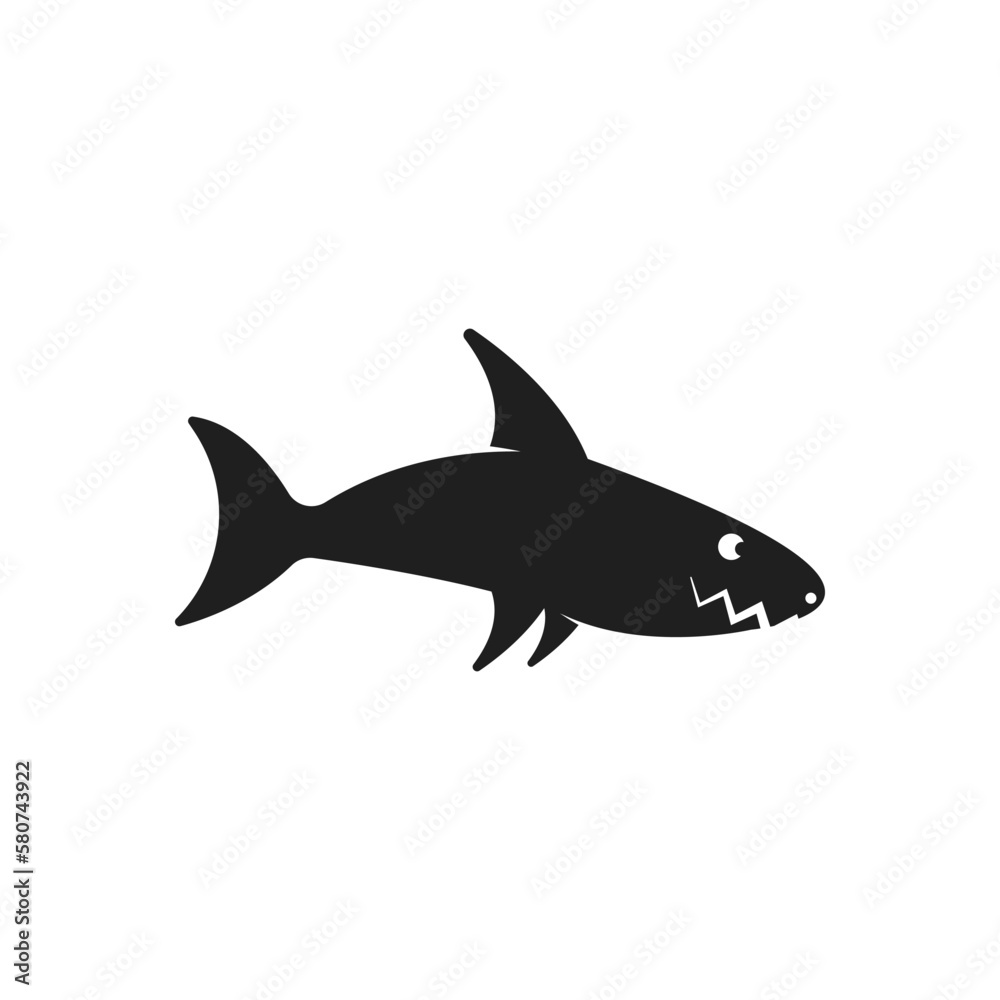 Obraz premium Shark illustration logo