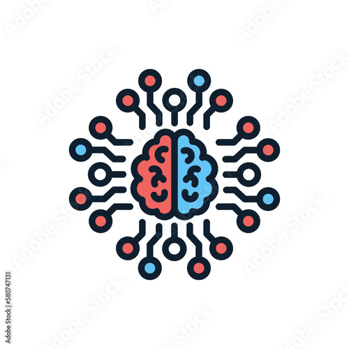 Artificial Intelligence icon in vector. Logotype