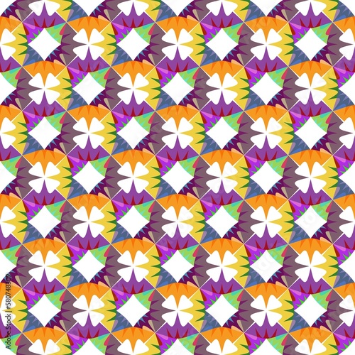 diagonals. colorful seamless pattern. floral abstract ornament. bright cover, print.
