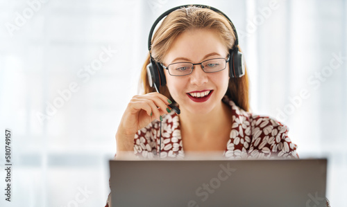 woman working in the office