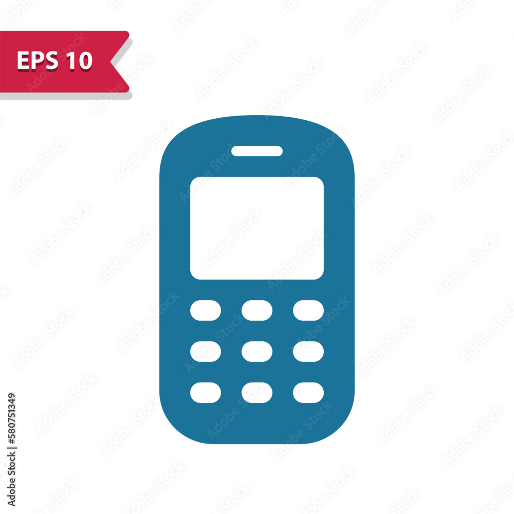 Telephone, Mobile Phone Icon. Professional vector icon, glyph style. Telephone, Mobile Phone Icon. Professional vector icon, glyph style.