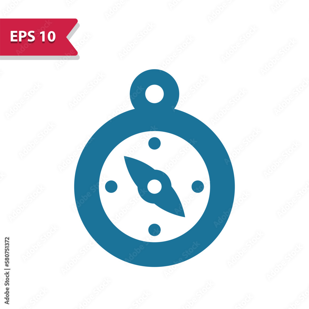 Compass Icon. Professional vector icon, glyph style.