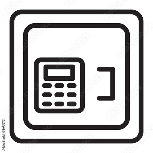 safe box glyph icon