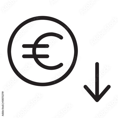 euro glyph icon