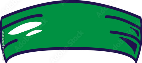 Green Fabric Headband Summer Headdress