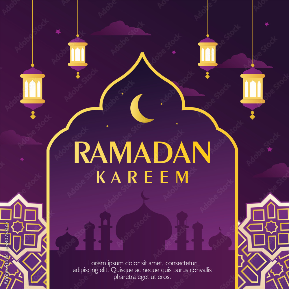 Ramadan Kareem Islamic Template Design