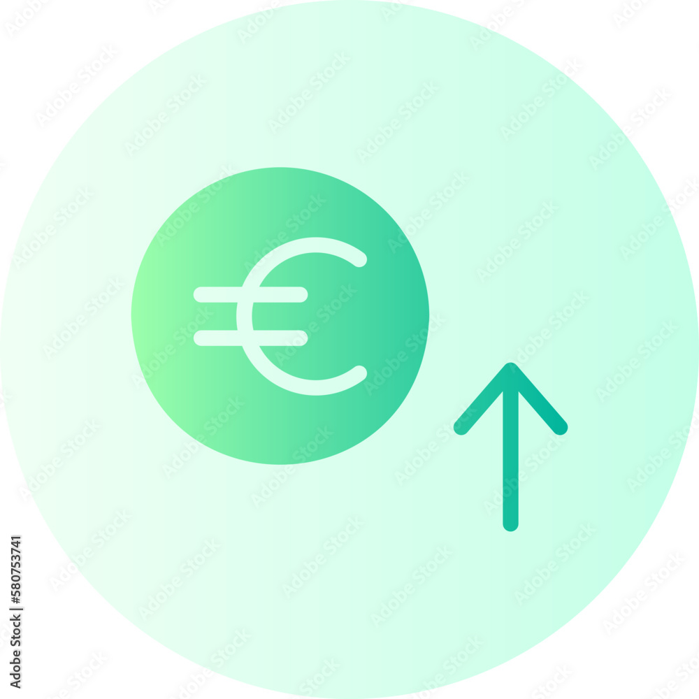 euro gradient icon