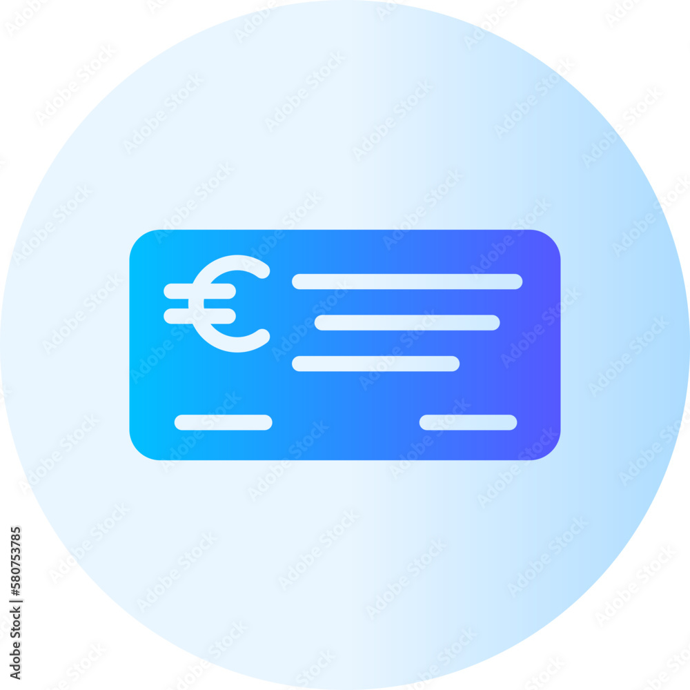 bank check gradient icon bank check gradient icon