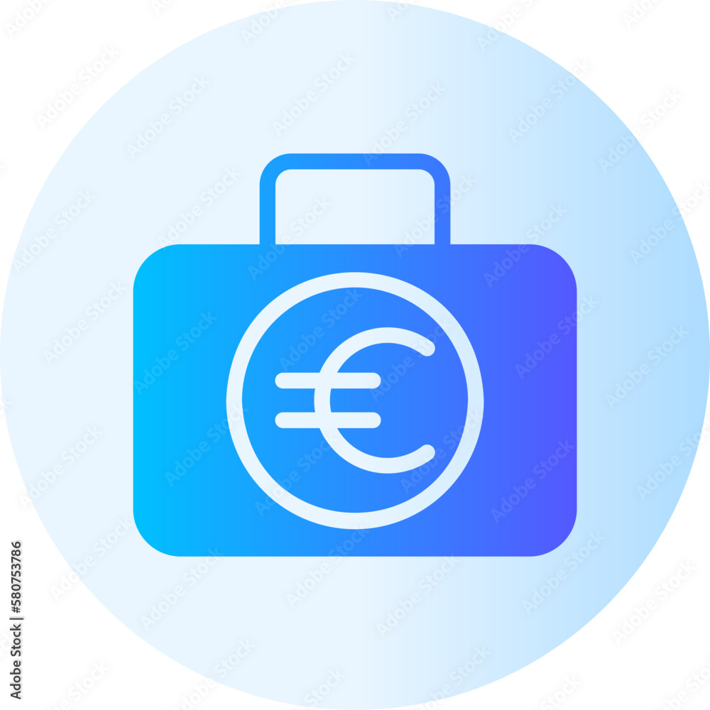 suitcase gradient icon suitcase gradient icon