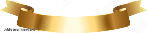 Gold ribbon illustration