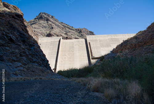 Dam- Presa Del Parralillo, Gran Canaria, Spain photo