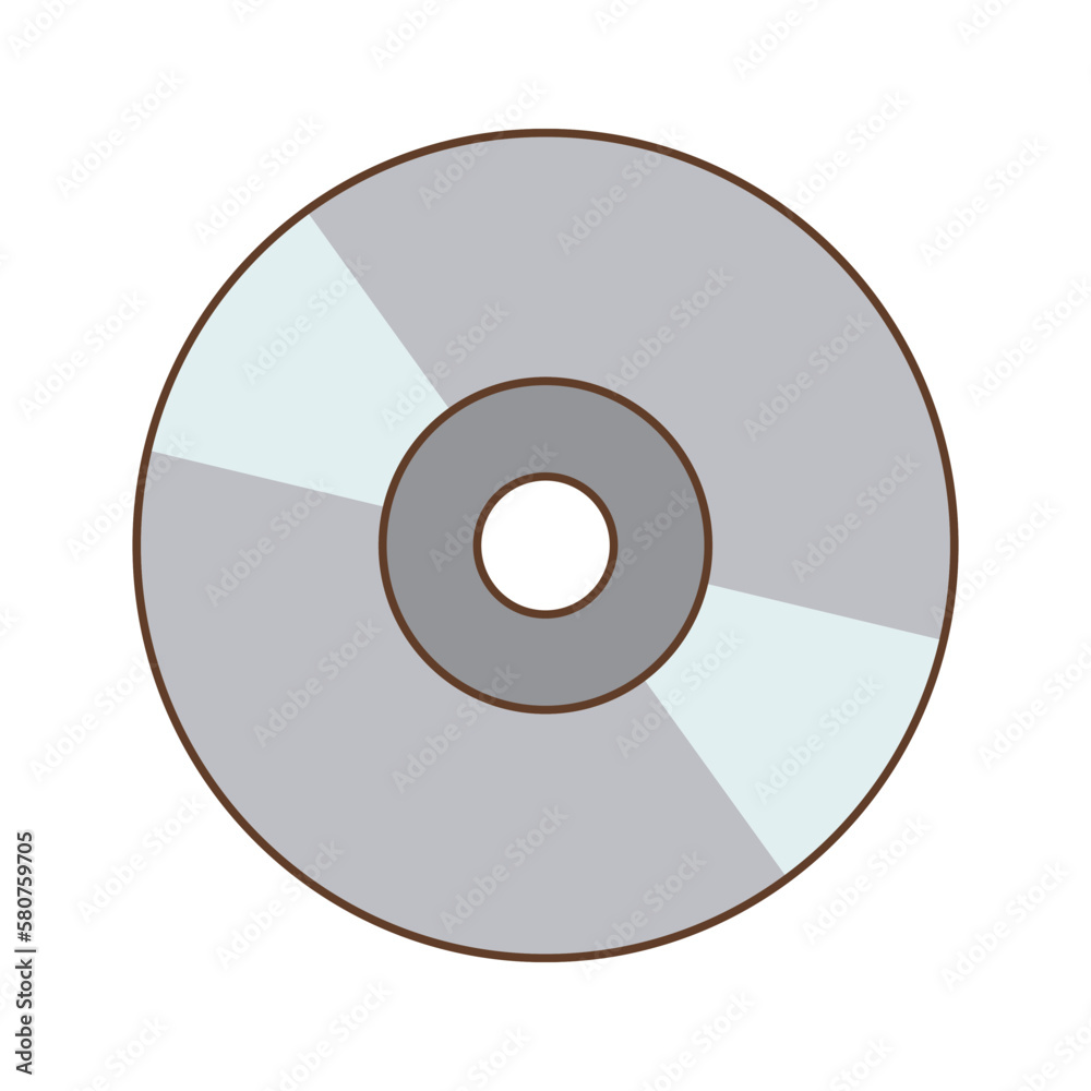 Compact disk isolated on white background. Back to 90s. Nostalgia for 1990s element. Retro style. Compact disk isolated on white background. Back to 90s. Nostalgia for 1990s element. Retro style.