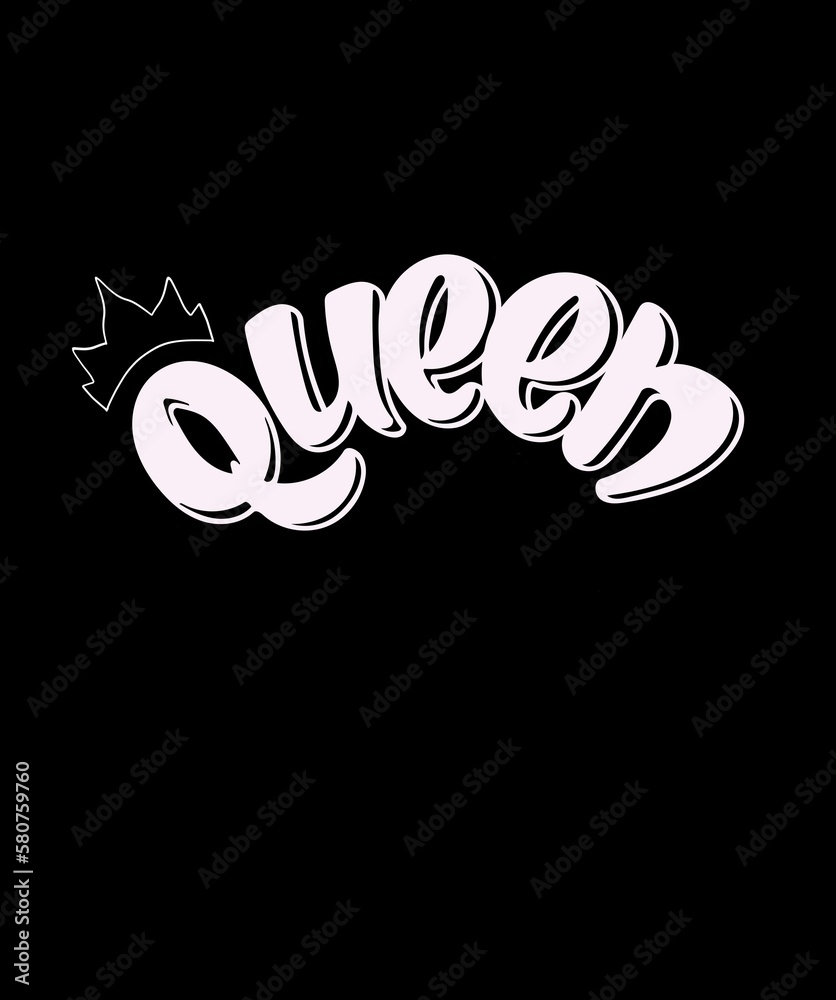 Obraz premium Queen. Colorful design for different uses. Printable art.