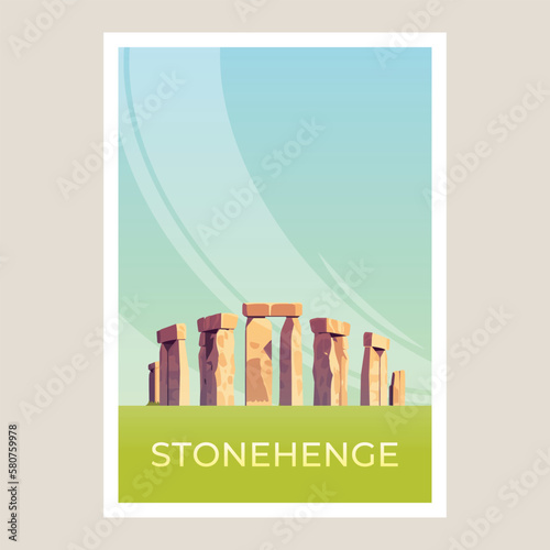 Stonehenge stones monument.