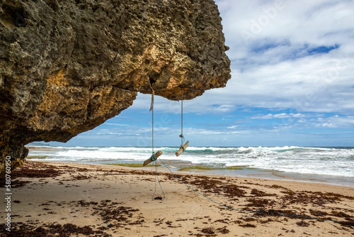 Cattlewash beach, east coast Barbados photo