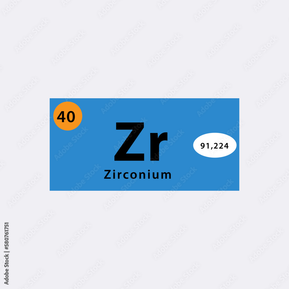 Table periodic element icon vector logo design template