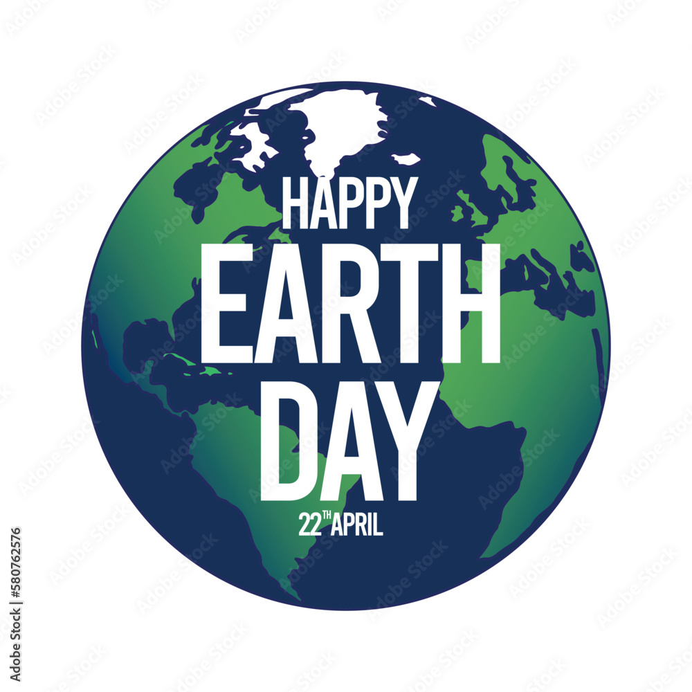 Happy Earth Day Vector Template Happy Earth Day Vector Template