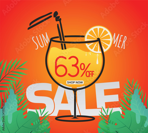 Hot sale, mega sale, summer sale special offer up to 63 percent off.
