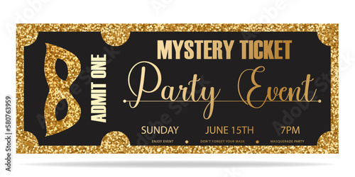Carnival glittering lettering design, Night Party Poster, Dance Party Flyer, Musical Party Banner, Carnival Invitation. Admite one
