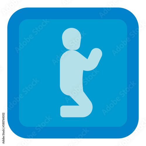 prayer room sign icon
