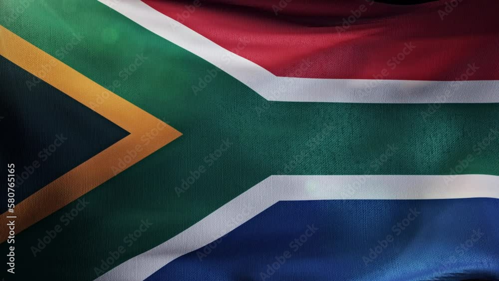Beautiful waving South Africa flag background. Patriotic South Africa background	