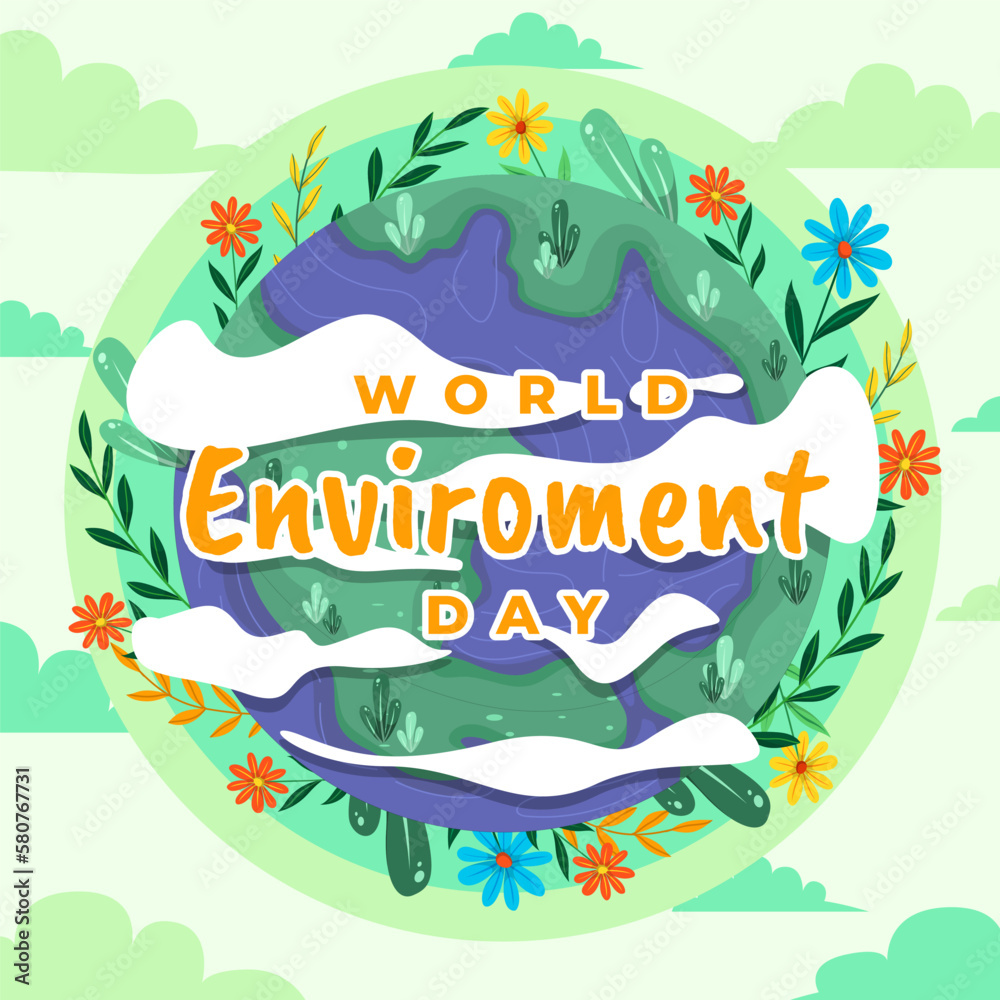 World Environment Day. the perfect world. Vector illustration World Environment Day. the perfect world. Vector illustration