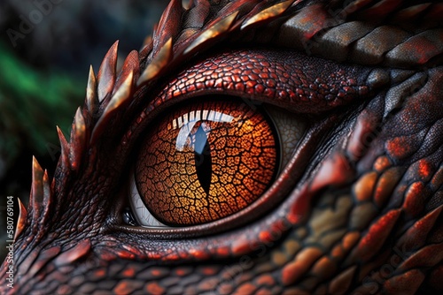 The Red-Flecked Glint of a Dragon s Eye Generative AI