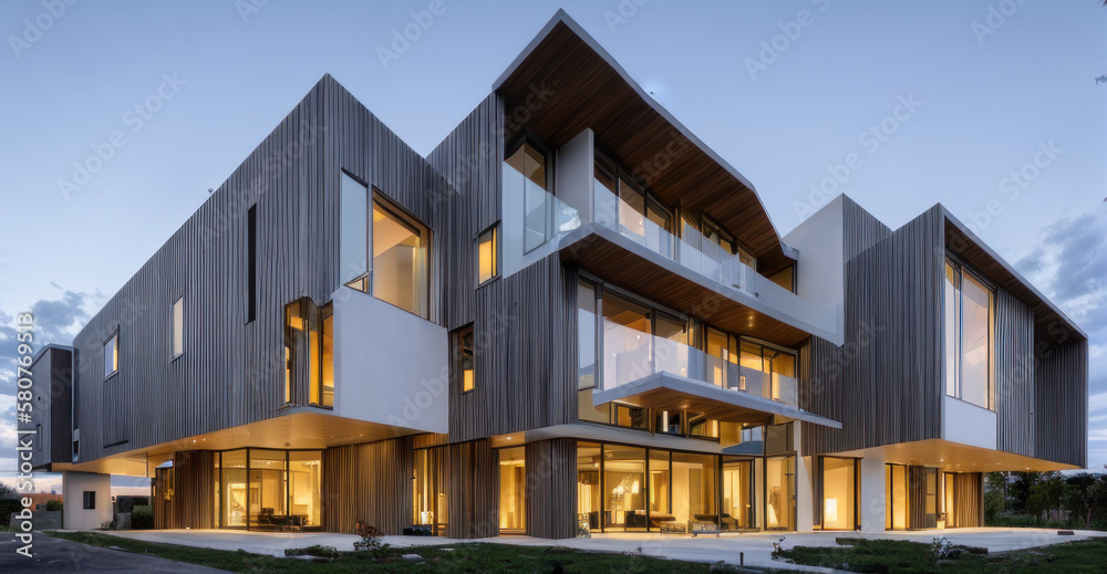 Creative Modern Architecture Building 3D Render Blender Creative Modern Architecture Building 3D Render Blender