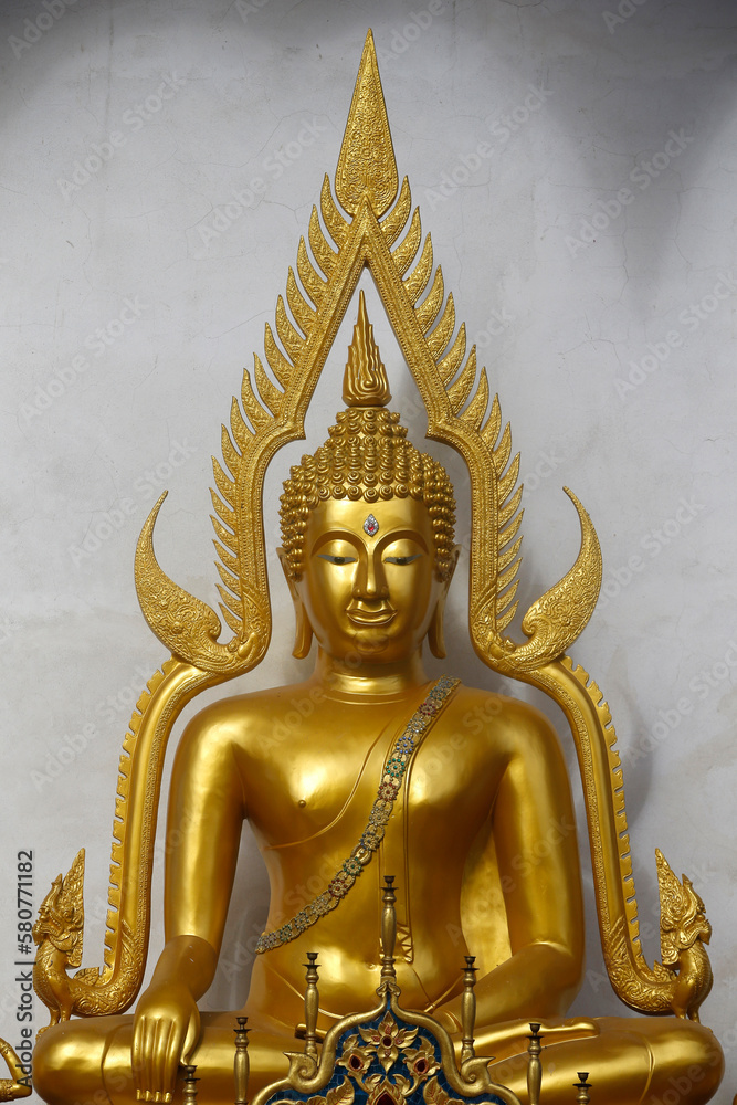 Buddha statue in Wat Chedi Luang, Chiang Mai. Thailand.
