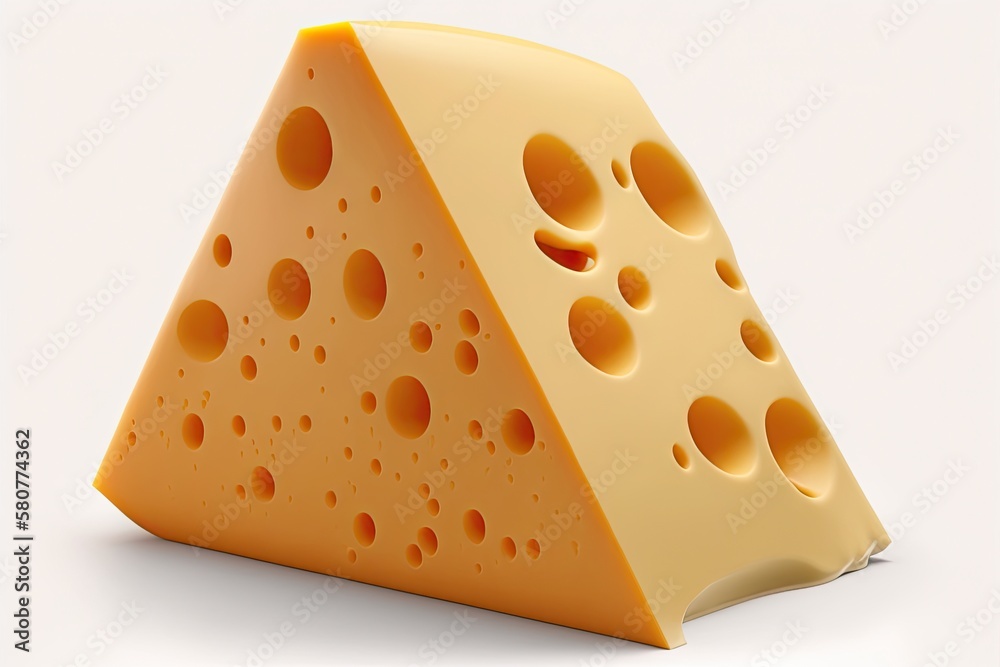 Piece of cheese with Cheese sauce isolated on white background Piece of cheese with Cheese sauce isolated on white background