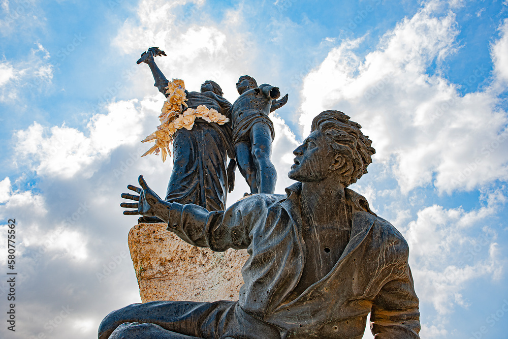 Fototapeta premium Statues in the place of martyrs (in 2010) Beirut, Libanon