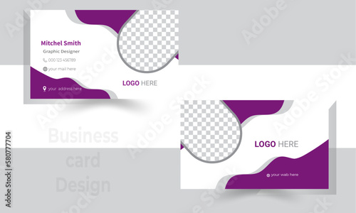 Modern clean Profession business card template. Flat Design abstract vector busiess care for business
and personal use