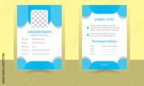 Modern clean Profession business card template. Flat Design abstract vector busiess care for business
and personal use