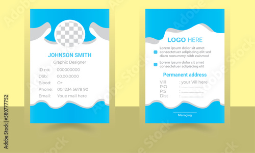 Modern clean Profession business card template. Flat Design abstract vector busiess care for business
and personal use