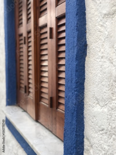 blue door