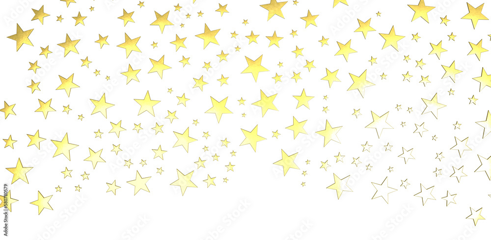 XMAS Stars - Banner with golden decoration. Festive border with falling glitter dust and stars. XMAS Stars - Banner with golden decoration. Festive border with falling glitter dust and stars.