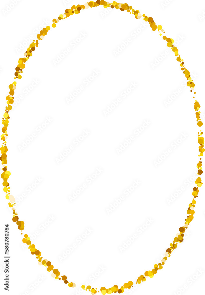 Gold glitter swash shiny round oval frame, luxury shape illustration element Gold glitter swash shiny round oval frame, luxury shape illustration element